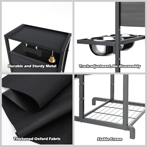 Elevated Dog Bowls, Height Adjustable Raised Dog Bowl - Image 7