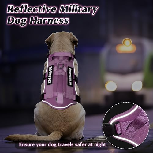 Escape Proof Dog Harness with Double Handle+4 Removable Patches - Image 7