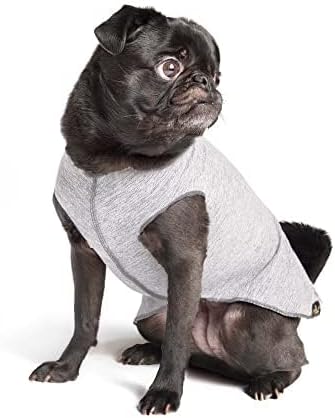 Goldpaw Dog Sun Shirt with UV Protection - Lightweight, Cooling Sun Protection Clothing for Dogs - Reduce Heat Absorption - Pet Clothes Made in The USA - Machine Washable - Pebble - Size 14