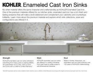KOHLER 5846-5U-95 Brookfield Under-Mount Double-Equal Bowl Kitchen Sink with 5 Oversized Faucet Holes, Ice Grey