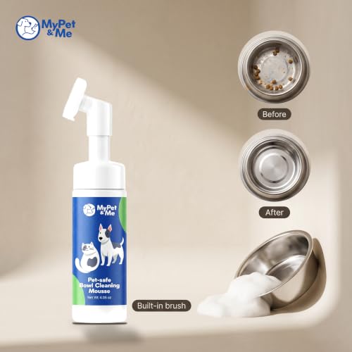 Dog Bowl Cleaner Mousse, Built-in Scrub Brush, Enzyme Foam - Image 7