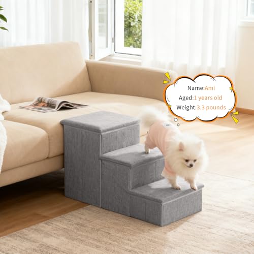Dog Stairs for Small Dogs,17 Inch Height Foldable Pet | Pet Essentials - Image 7