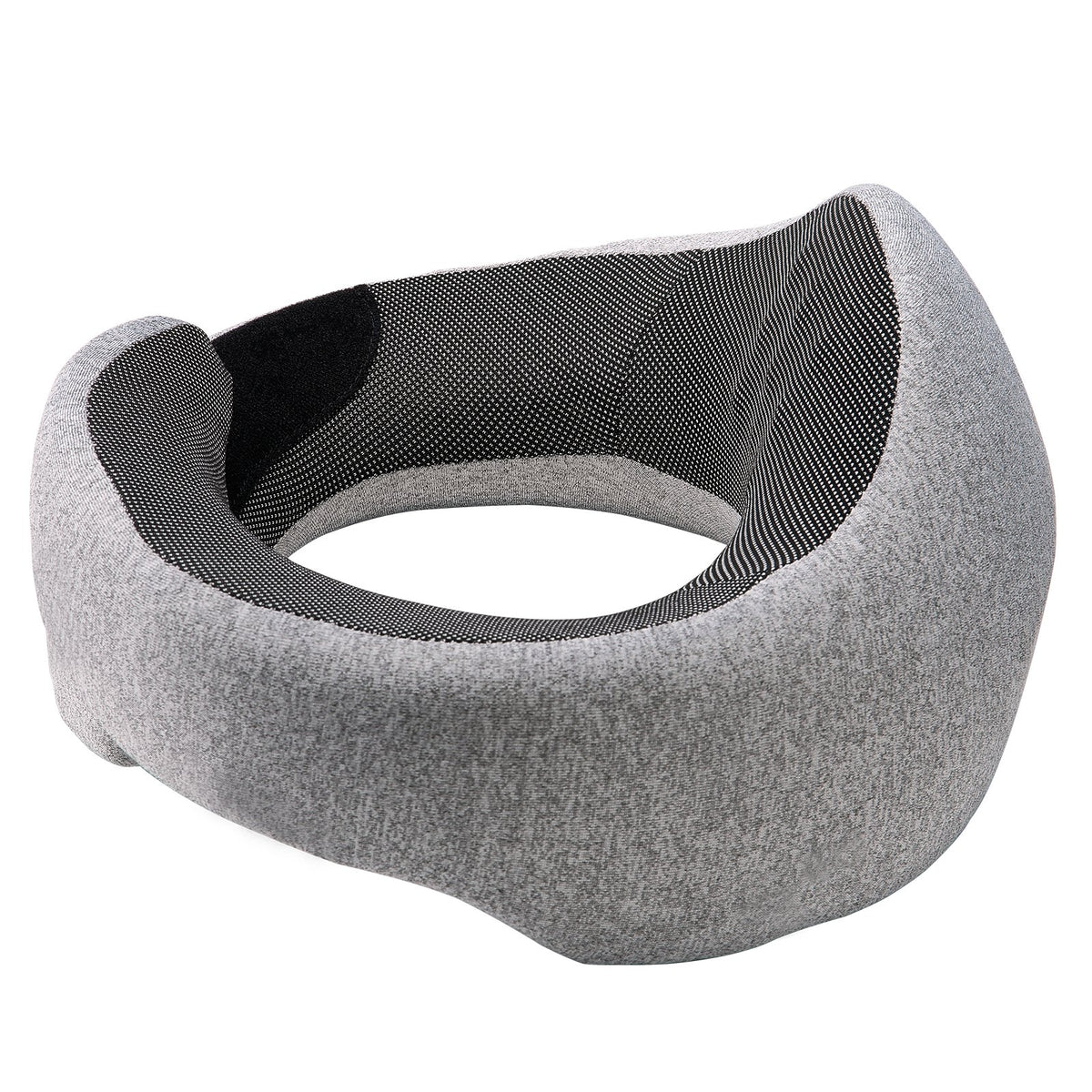 Travel Pillow Double-Layered Memory Foam Neck Pillow For Traveling Black-Gray - Image 7