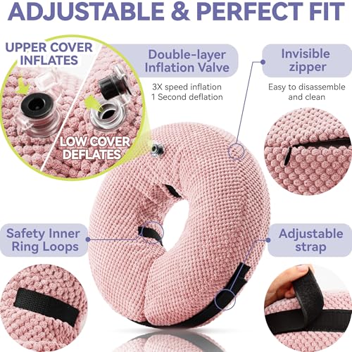 Loflaze Soft Inflatable Dog Cone Collar for Large Medium - Image 7