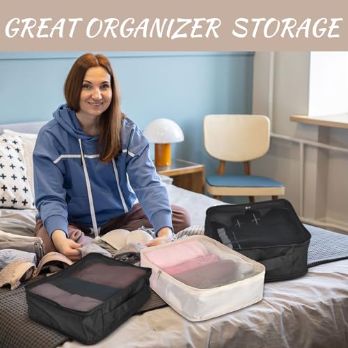 Silkfly 8 Pcs XL Packing Cube for Travel Luggage,Sim | Travel Essentia - Image 7