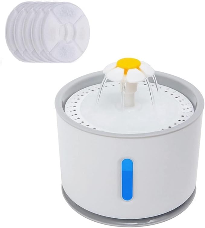 Automatic Pet Water Fountain with LED Light, USB Drinker Bowl, Triple Filtration, Mute Electric Feeder for Cats & Dogs