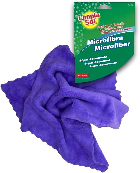 Microfiber Drying Cloth | Soft Woven Cloth to Absorb More and More | Microfiber Cloth | Professional and Domestic Cleaning Products (6 Units)