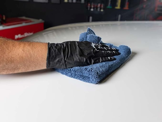 Maxshine 12 Pack Microfiber Towel - 500GSM Ultimate Zero Crazy Edgeless, Dark Blue, 16”x24” (40x60cm) - Rinse-Free, Scratch-Free Professional Drying Towels for Cars - Perfect for Car Detailing