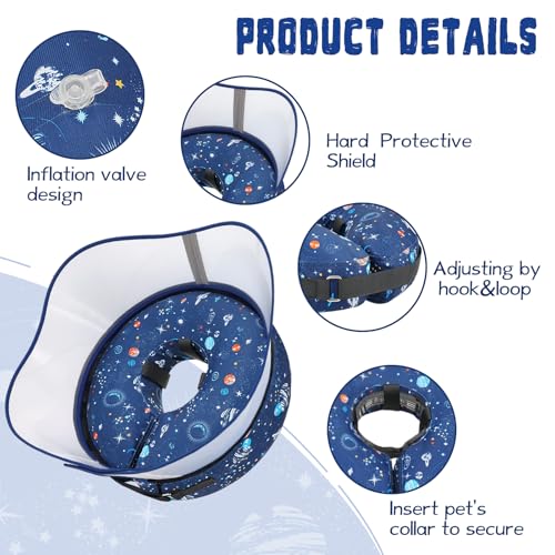 Elevated Inflatable Dog Cone Collar to Stop Licking, Dog - Image 8