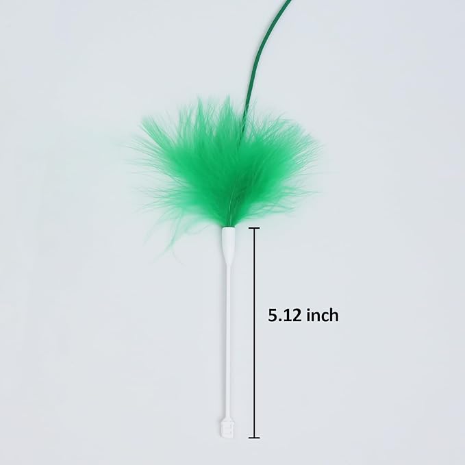 Hide and Seek Cat Toys and Replacement Feather Wand (3 Pcs)