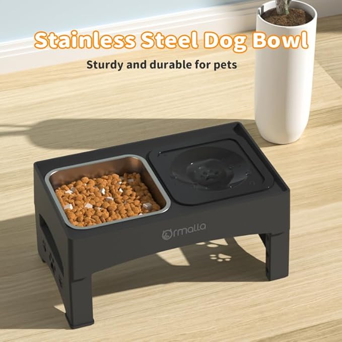 Raised Stainless Steel Style-US Black