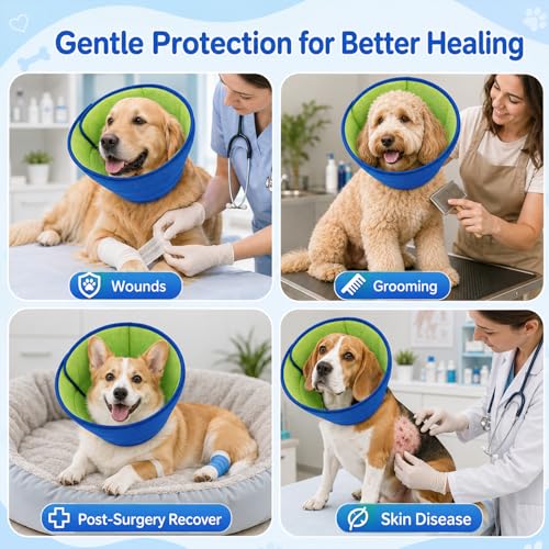 Soft Dog Cone Collar After Surgery, Adjustable Pets | Pet Essentials - Image 8