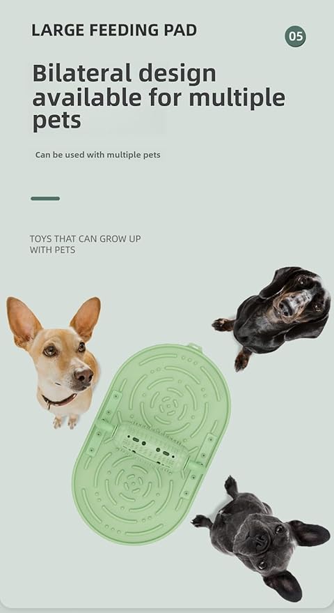 Eaacaa Small, Medium and Large Smart Interactive Puzzle Toys for Dogs, Squeaky Dog Puzzle Toys, Slow Fun Eating Device with Rotating Food Dispenser for Happier and Healthier Pets (Powder,Standard)