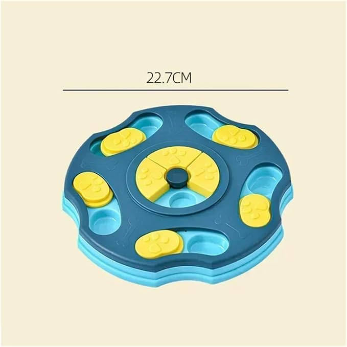 Interactive Dog Puzzle Toys - Slow Feeder IQ Enhancer for Puppies and Cats - Non-Slip Food Dispenser Training Game(H)