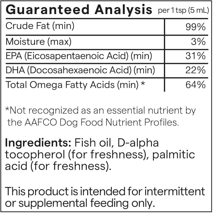 Trace Minerals Pet Omega 3 - Skin & Coat Health Supplement for Dogs & Cats - Omega-3 Fish Oil Supplement That Aids Joint & Brain Health - Pet Supplies That Aid Nerve Health - 4 fl oz