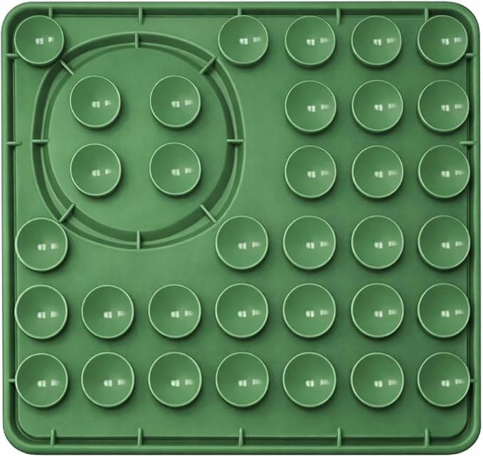 Hearth & Paw Silicone Lick Mat for Dogs – Slow Feeder & Enrichment Mat, Food-Grade 100% BPA-Free Silicone, Mental Stimulation,Better Digestions, Anxiety Relief, Multiple Colors Available (Sage Green)