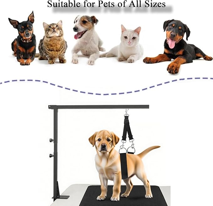 Dog Grooming Belly Strap Pet Grooming Belly Band Stand Strap for Table Dog Grooming Loop Noose Pet Bathing Tether Straps for Bathing