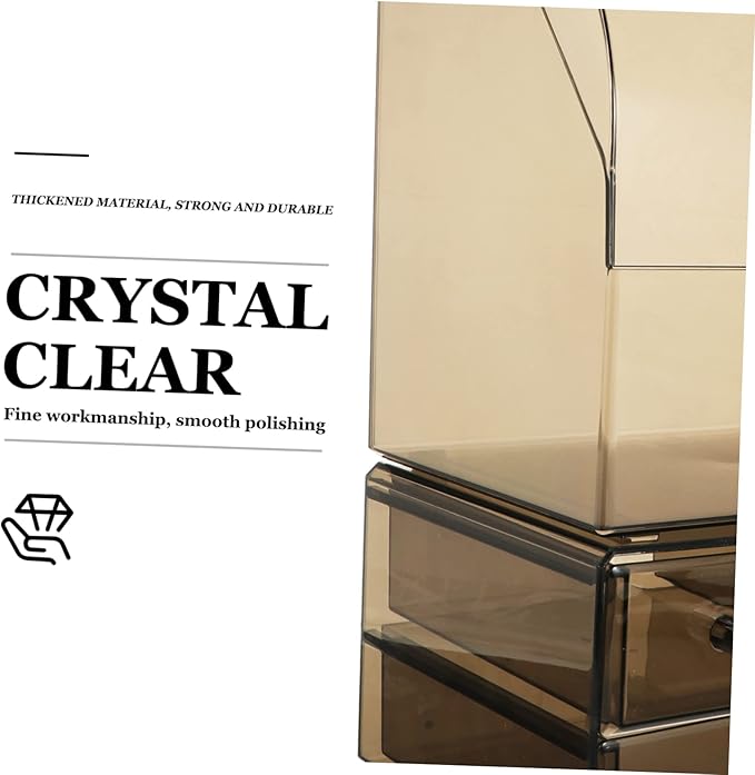 Acrylic Transparent Cosmetic Storage Box Drawer-type Organizer for Desktop Stylish Makeup Holder Design for Beauty Products and Accessories