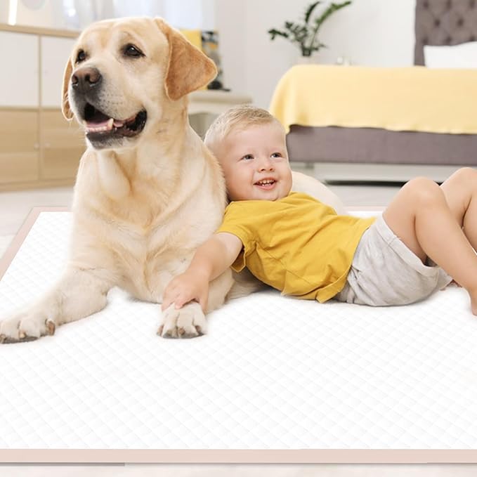Puppy Pads Extra Large 36" × 36" - 45 Count XXL Dog Pee Pads, Pink Doggy Pads |Disposable Pet Training Pads, Super Absorbent & Leak-Proof & Quick Drying Potty Pads