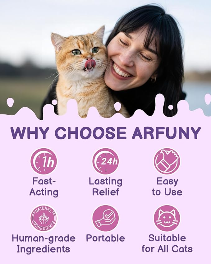 Cat Calming Pheromone Spray - Cat Calming Spray - Reduce Scratching, Fighting, Peeing, Marking - Cat Anxiety & Stress Relief - for Home, Travel, Vet Visits - with Cat Pheromone & Natural Ingredients