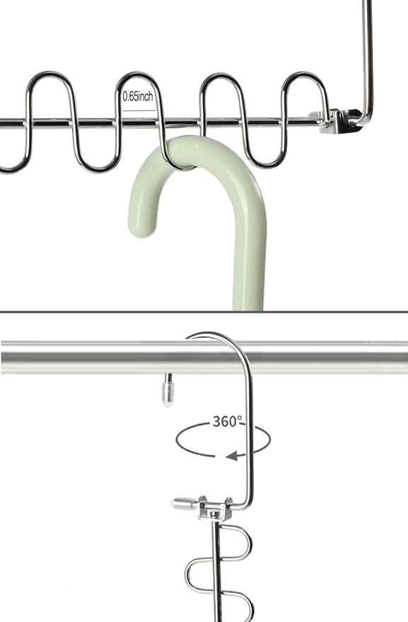 GEFTOL Metal Space Saving Hangers 12 Slots New Version Hanger Magic Cascading Hanger Closet Wardrobe Clothes Organizer(20 Pack)