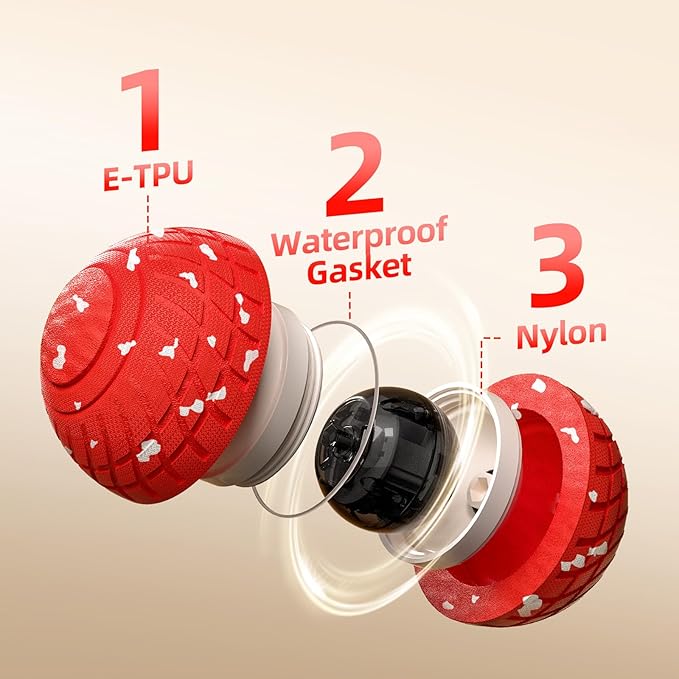 Diman Interactive Dog Balls Toys: 3.2 inch Automatic Moving Dog Toys, 3-Modes Bouncing Dog Ball Keeps Dogs Entertained, Durable E-TPU, Waterproof, Active Self Rolling Dog Toy to Keep Them Busy