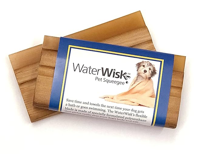EquiGroomer WaterWisk Pet Squeegee/Bathing/Remove Soap and Water on Long and Short Coated Dogs/Coat Dryer