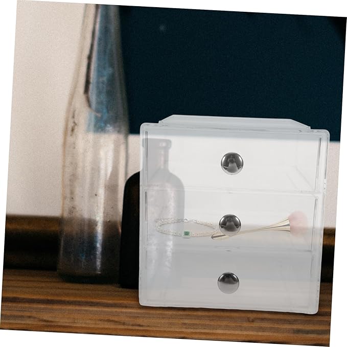 Organizer for Makeup Jewelry and Office Supplies Stackable Multi-use Storage Box Smooth-glide