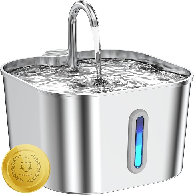 Cat Water Fountain Filter, 12+12 Pack for Stainless Steel Cat Fountain (SM10)