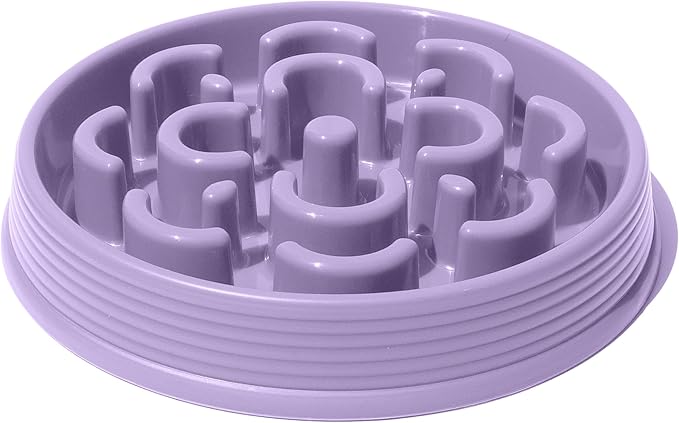 Slow Chow Medallion Polypropylene Slow Feeder - Medium - 3 Cups - Lilac