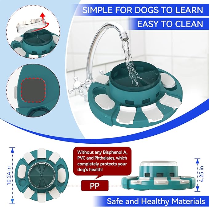 KADTC 2 Levels of Challenge - Dog Puzzle Feeder Toy - U.S. Brand - Design Push-to-Release Treat Dispenser for Small Medium Large Dogs Boredom Buster, Puppy Mental Stimulation Enrichment Puzzles Toys