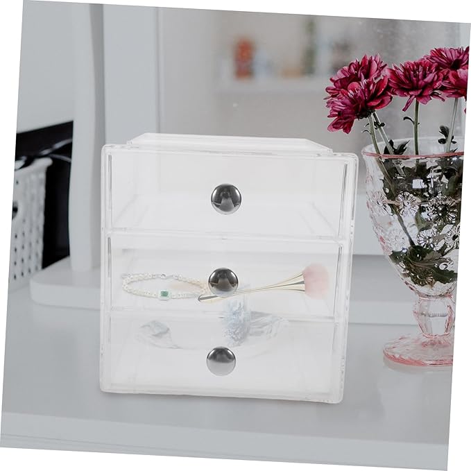 Multi-layer Desktop Drawer Organizer Storage Box Easy to Open Close Decor