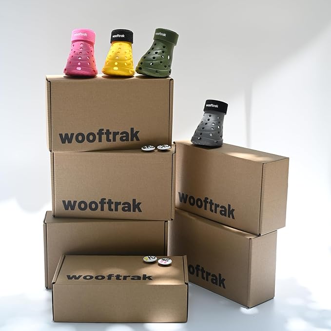 Dog Shoes Breathable Dog Shoe for Hot Pavement, Dog Booties and Paw Protectors, Non-Slip Waterproof Dog Sandals Boots (Yellow, S: (2.3’’x1.8'')(L*W))