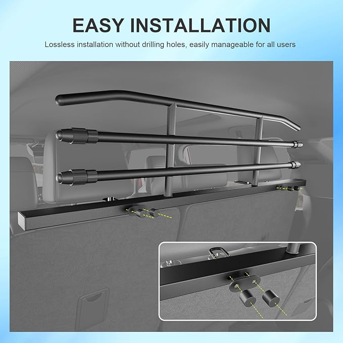 Dog Car Barrier Compatible with 2025 Toyota 4Runner Dog Gate Pet Barrier Replacement for 2025 Toyota 4Runner Accessories