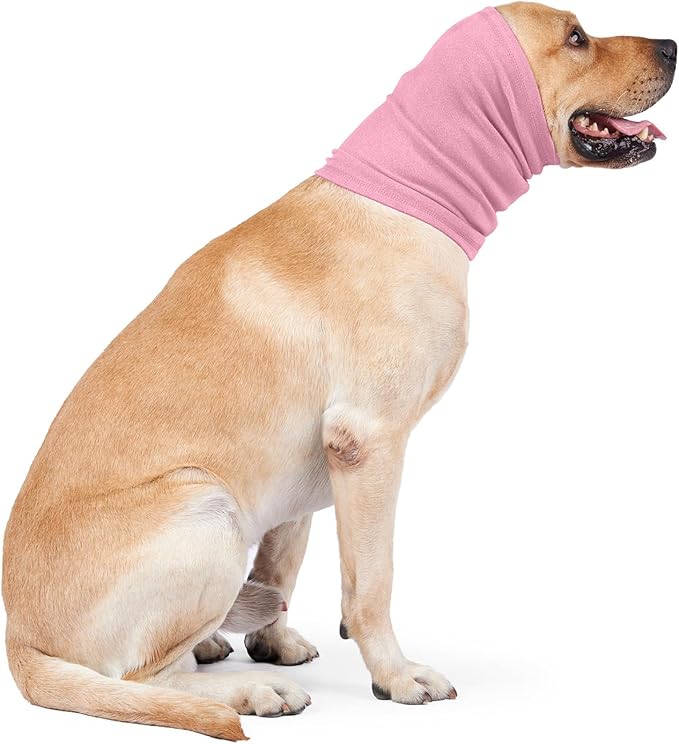 Nanaki Dog Calming Hoodie Ear Wraps for Dogs, Fireworks Ear Protection Head Muffs Doggy Warp Anxiety Relief, Doggy Hematoma Wrap, Pet Head Cover for Grooming and Force Drying Bathing Pet Protector