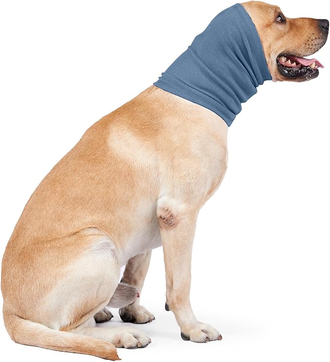 Nanaki Dog Calming Hoodie Ear Wraps for Dogs, Ear Protection Dog Fireworks Ear Head Muffs Dog Warp Anxiety Relief, Dog Hematoma Ear Wrap, Dog Head Cover The Grooming and Force Drying Dog Ear Protector
