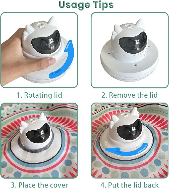 3 in 1 Automatic Interactive Cat Toy with Laser & Moving Feather, Hide and Seek Rechargeable Cat Toys for Indoor Cats, Exercise Laser Pointer Teaser Wand to Reduce Boredom