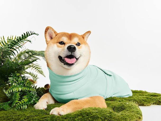 Dog Anxiety Calming Vest Adjustable Turtleneck Thunder Shirt Jacket for Fireworks, Separation, Vet Visits, Pet Hoodie for Large Medium Dogs