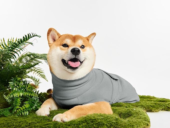 Dog Anxiety Calming Vest Adjustable Turtleneck Thunder Shirt Jacket for Fireworks, Separation, Vet Visits, Pet Hoodie for Large Medium Dogs