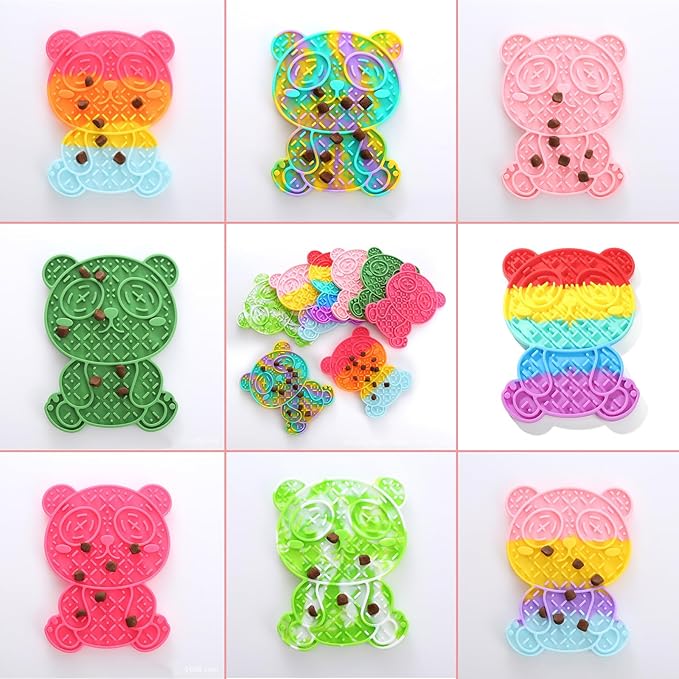 Lick Mat for Dogs Peanut Butter Licking Mats Slow Feeding Dog Bowl, Tattoo and Anxiety Reducer for Pet Food, Yogurt, Dog Bath, Dog Grooming and Dog Training