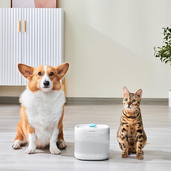 PAWGETHER® 4 Pcs Cat Water Fountain Filter Compatible with 67oz / 2L Dog Water Fountain P3/P3s/P3SU Pet Water Fountain Replacement Filter