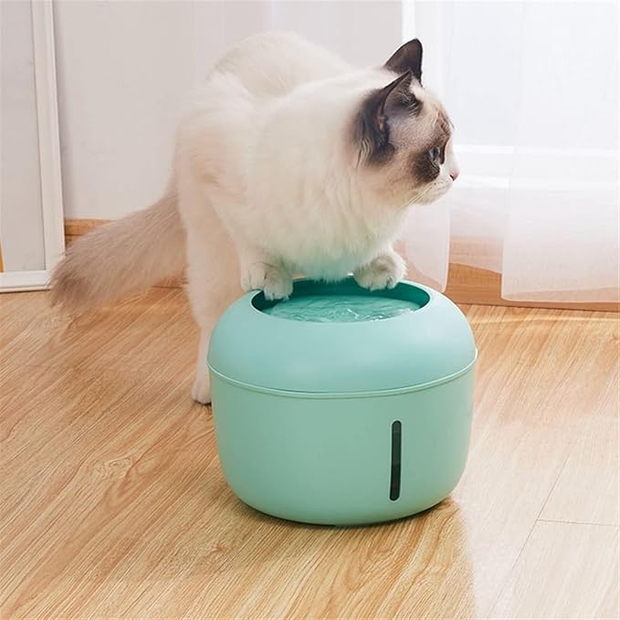 2.5L Automatic Pet Water Fountain, Multi-Stage Filtration & Low Water Reminder for Cats & Dogs (Pink)
