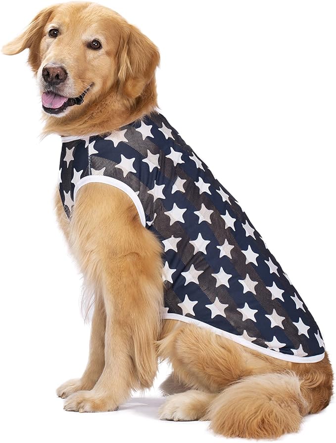 2 Pack Camo Dog Tshirts for Medium Large Dogs, Quick Dry Dog Cooling Vest Shirt T-Shirts Girl Boy,Breathable Stretchy Tank Top Sleeveless Vest Tee Shirt Pet Clothes Apparel