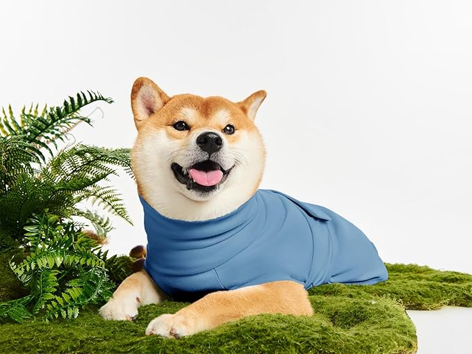 Dog Anxiety Calming Vest Adjustable Turtleneck Thunder Shirt Jacket for Fireworks, Separation, Vet Visits, Pet Hoodie for Large Medium Dogs