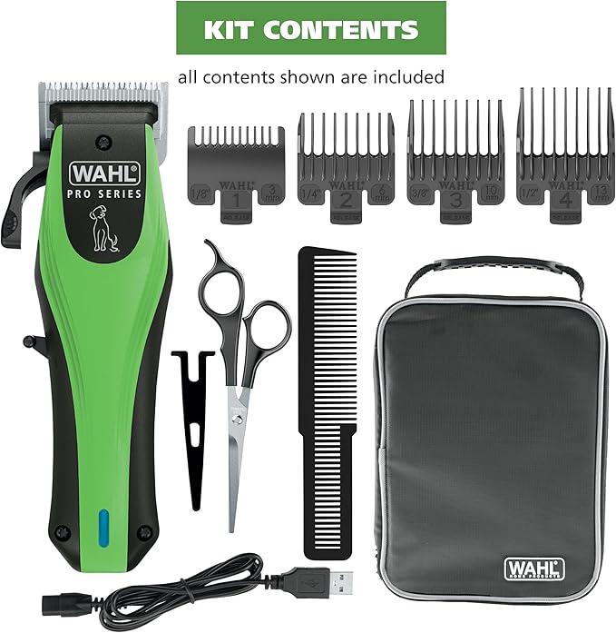 Cordless Dog Grooming Clipper Kit — Rechargeable, Heavy-Duty, All Coat Types