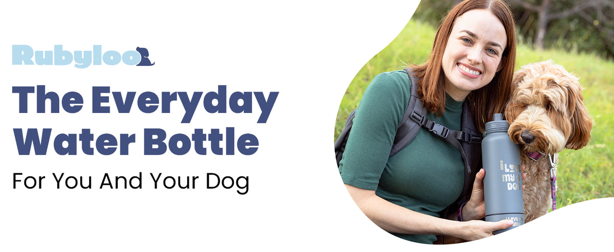 Rubyloo The Original Doggy Bag (Navy) & 32oz Insulated Water Bottle with Attached 8oz Bowl (Dogs are My Favorite People) – Dog Travel Bag & Hydration Set - Image 8