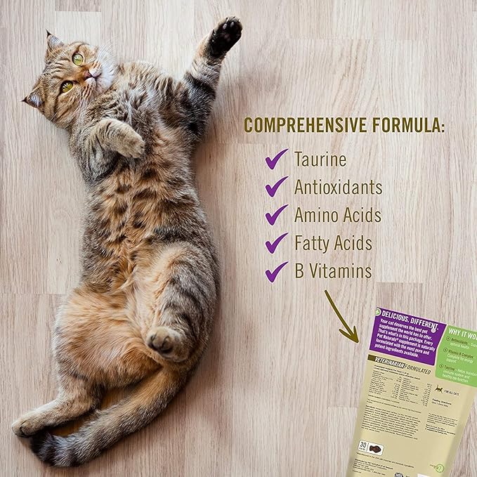 Pet Naturals Daily Multivitamin for Cats with Biotin, Taurine and Arginine, 30 Fish Flavored Chews