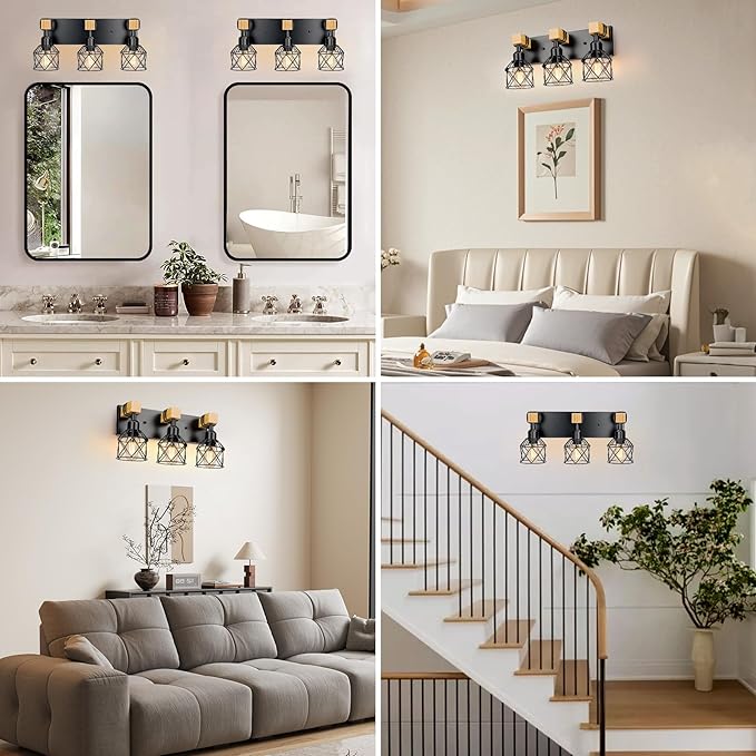 Bathroom Light Fixtures Vanity Lights for Bathroom Small Lamp Shades Vanity Lighting Fixtures Black Light Fixture Over Mirror
