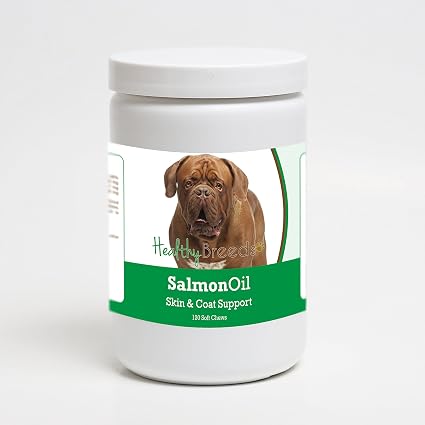 Healthy Breeds Dogue de Bordeaux Salmon Oil Soft Chews 120 Count