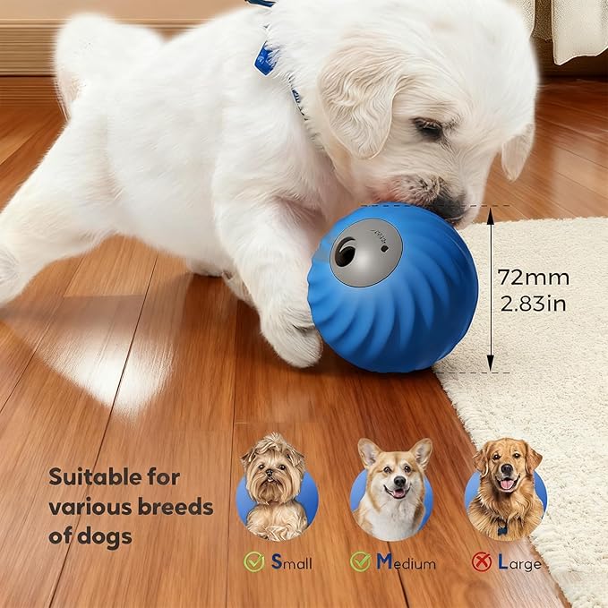 Interactive Treat Dispensing Dog Toys Ball to Keep Them Busy,Moving Pet Food Toy for Small and Medium Dogs,Durable and Puzzle,Cognitive Enrichment Toys,Mentally Stimulating Toy for Boredom